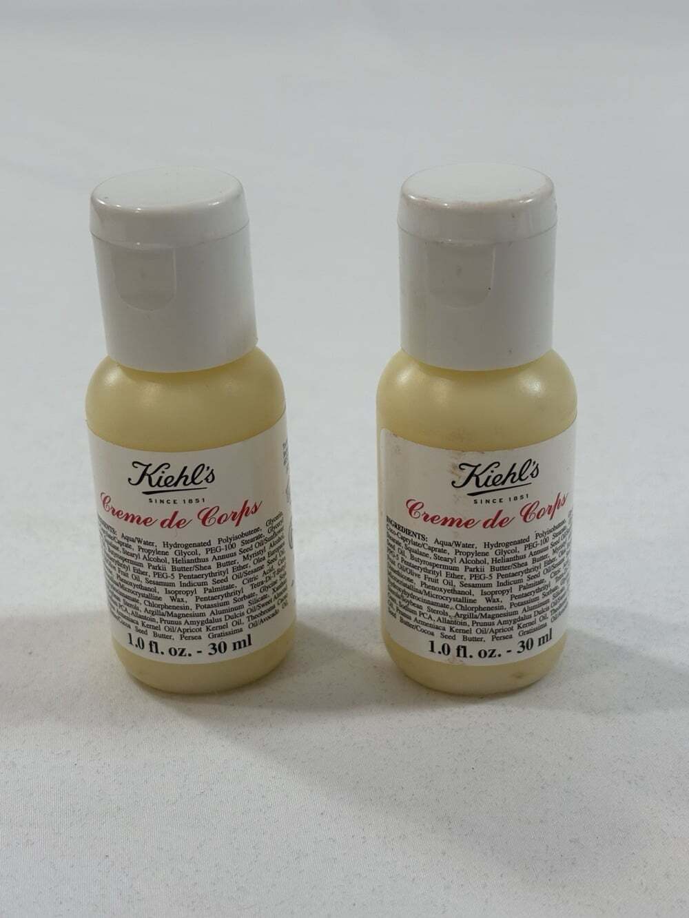 2 Pack | New | Kiehl’s | Creme De Corps | Lotion | 1.0 fl oz | 30 ml